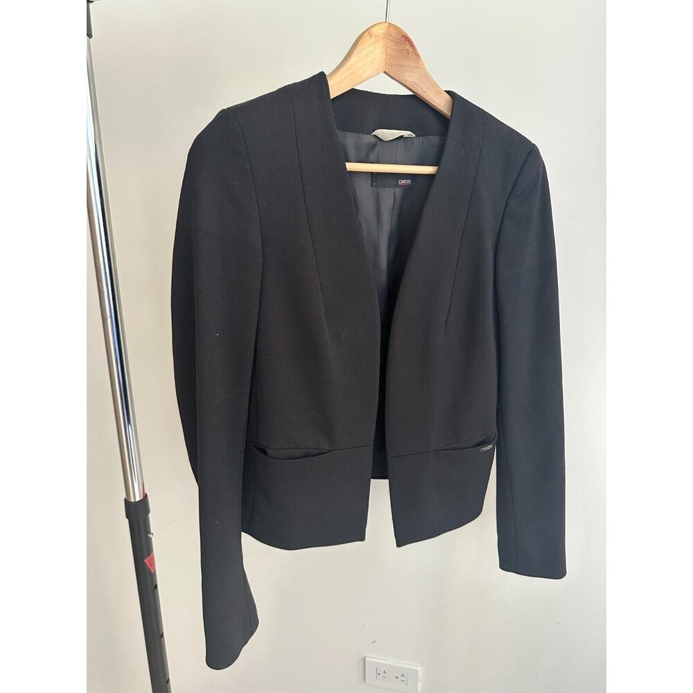 CINQUE Blazer Women black short collarless